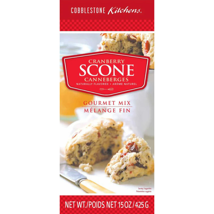 Cranberry Scone Mix | 15 oz. | Flaky, Soft, & Buttery Flavor | Scone With Sweet Cranberries | 6 Pack | Shipping Included | Easy To Bake