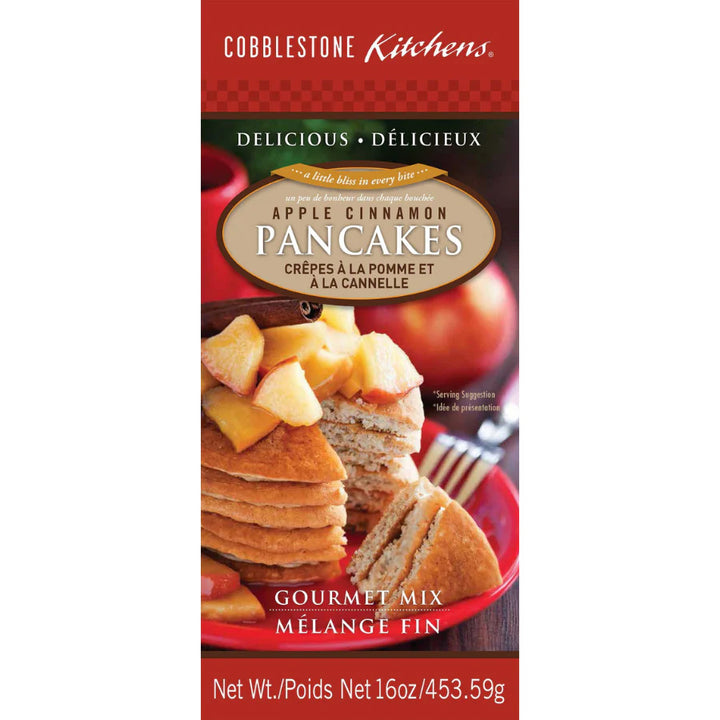 Apple Cinnamon Pancake Mix | 16 oz. | Bits Of Fresh Apples | 4 Pack | Shipping Included | Perfectly Fluffy Pancakes | Nebraska Pancake Mix