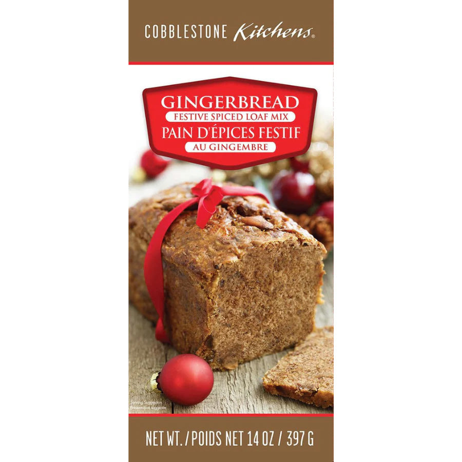 Gingerbread Loaf Mix | Spiced Ginger Bread | 14 oz. Box | Moist, Soft Cake With Hints Of Spiced Ginger | 2 Pack | Shipping Included | Easy to Bake