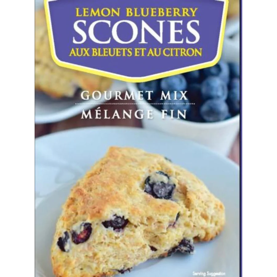 Lemon Blueberry Scone Mix | Pack of 6 | 15 oz | Cobblestone Kitchen