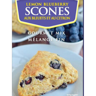 Lemon Blueberry Scone Mix | 15 oz. Box | Perfect Hint of Citrus | 6 Pack | Shipping Included | Easy to Bake | Flaky & Soft | Tart Lemon with Burst of Blueberry | Suitable For Any Occasion Or Season | Made with Nebraska Love