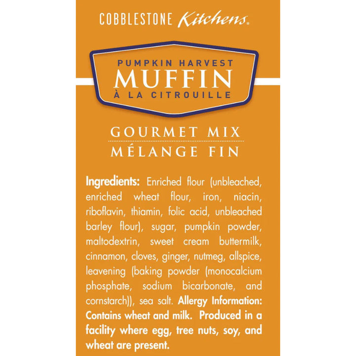 Pumpkin Muffin Mix | 14 oz. Box | Moist, Buttery, & Fluffy With Pumpkin Spice | 2 Pack | Shipping Included | Perfect Breakfast Pastry | Easy to Bake | Nebraska Made Pastry | Enjoy with Butter, Jam, or Jelly