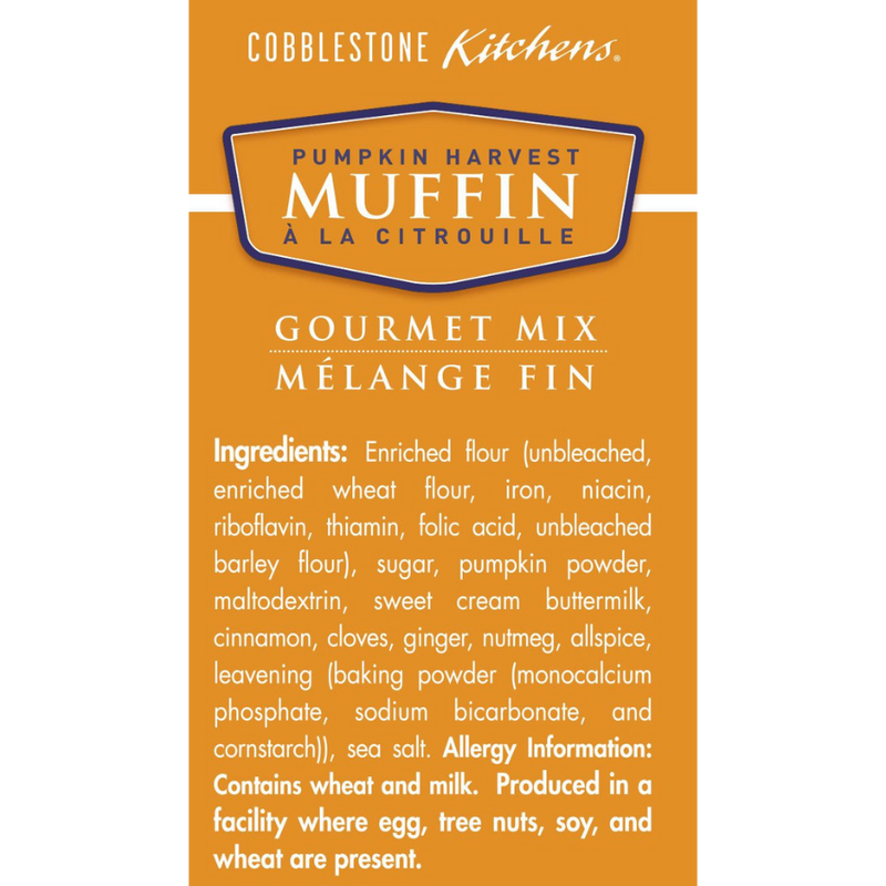 Pumpkin Muffin Mix | 14 oz. Box | Packed With Fresh Pumpkin Flavor & The Perfect Amount Of Spice | 6 Pack | Shipping Included | Light and Fluffy | Perfect Breakfast Or Snack Pastry | Easy to Bake | Nebraska Muffin Mix | Try with Butter, Jam, or Jelly