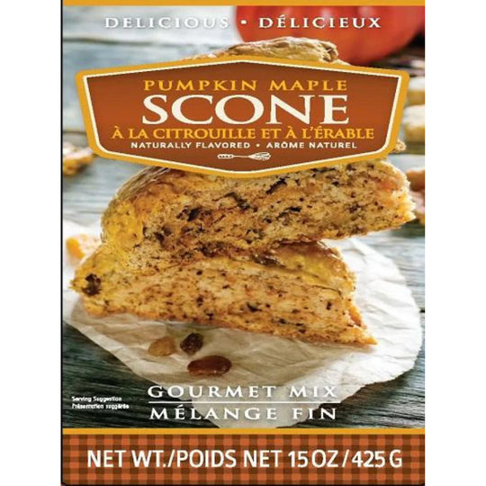 Pumpkin Maple Scone Mix | 15 oz. Box | Light & Flaky | Fall Flavor | Cobblestone Kitchen