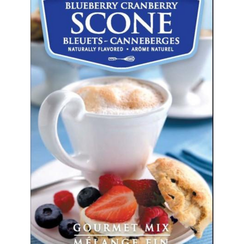 Cranberry-Blueberry Scone Mix | 15 oz. Box | Delicious Medley Of Blueberries & Cranberries | Buttery, Flaky Scone Mix With Fruity Twist | 6 Pack | Shipping Included | Perfect Snack or Breakfast Option | Easy to Bake | Gourmet Scone Mix