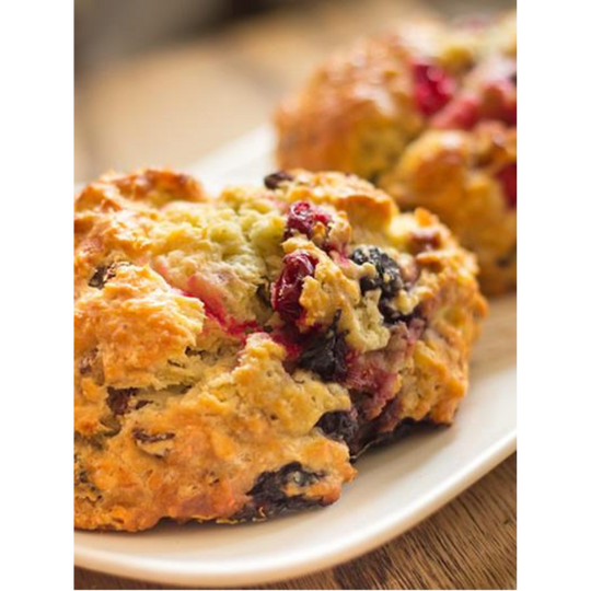 Cranberry-Blueberry Scone Mix | 15 oz. Box | 4 Pack | Shipping Included | Breakfast Pastry | Cobblestone Kitchen