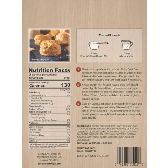 Cooper's Best Biscuit Mix | Pack of 2 | 2.5 lb | Cooper's Best Flour | CB1008