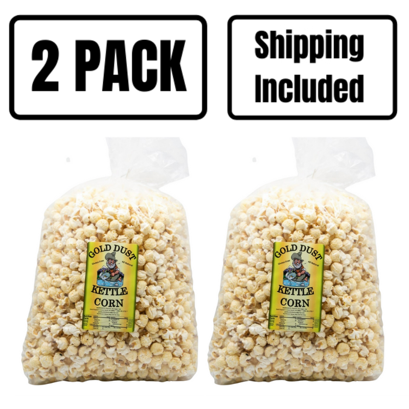 Family Size Kettle Corn | 24 oz. Bag | Gluten Free | Hand Popped | Sweet and Savory | Perfect for Sharing | Fluffy and Freshly Popped Kernels | High Quality Ingredients | Ideal for On the Go | Nebraska Kettle Corn | 2 Pack | Shipping Included