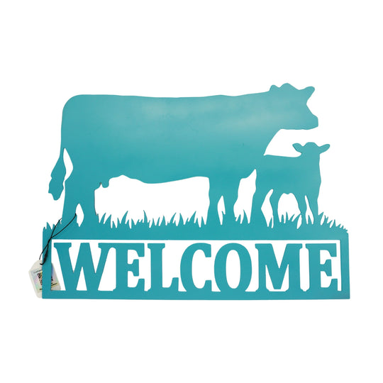 Cow Welcome Plasma Cut Sign | Craftaholics4U