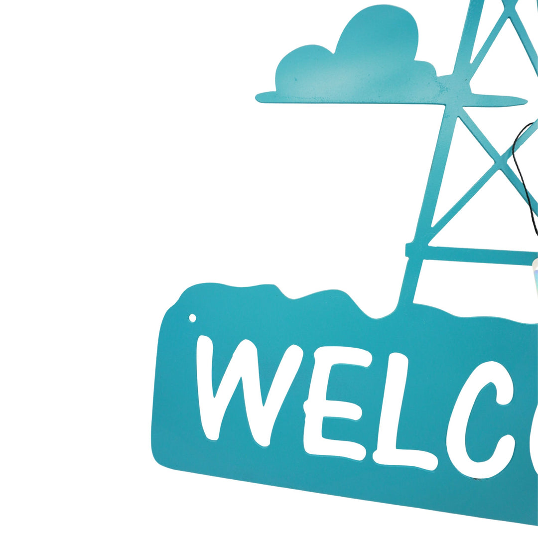 Windmill Welcome Plasma Cut Sign | Multiple Colors | Craftaholics4U