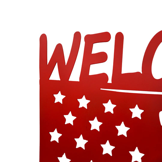 From the Heart of Nebraska Plasma Cut Welcome Sign | Multiple Colors | Craftaholics4U