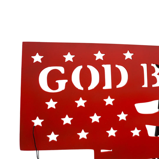 God Bless Nebraska Plasma Cut Sign | Craftaholics4U