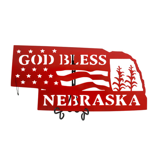 God Bless Nebraska Plasma Cut Sign | Craftaholics4U