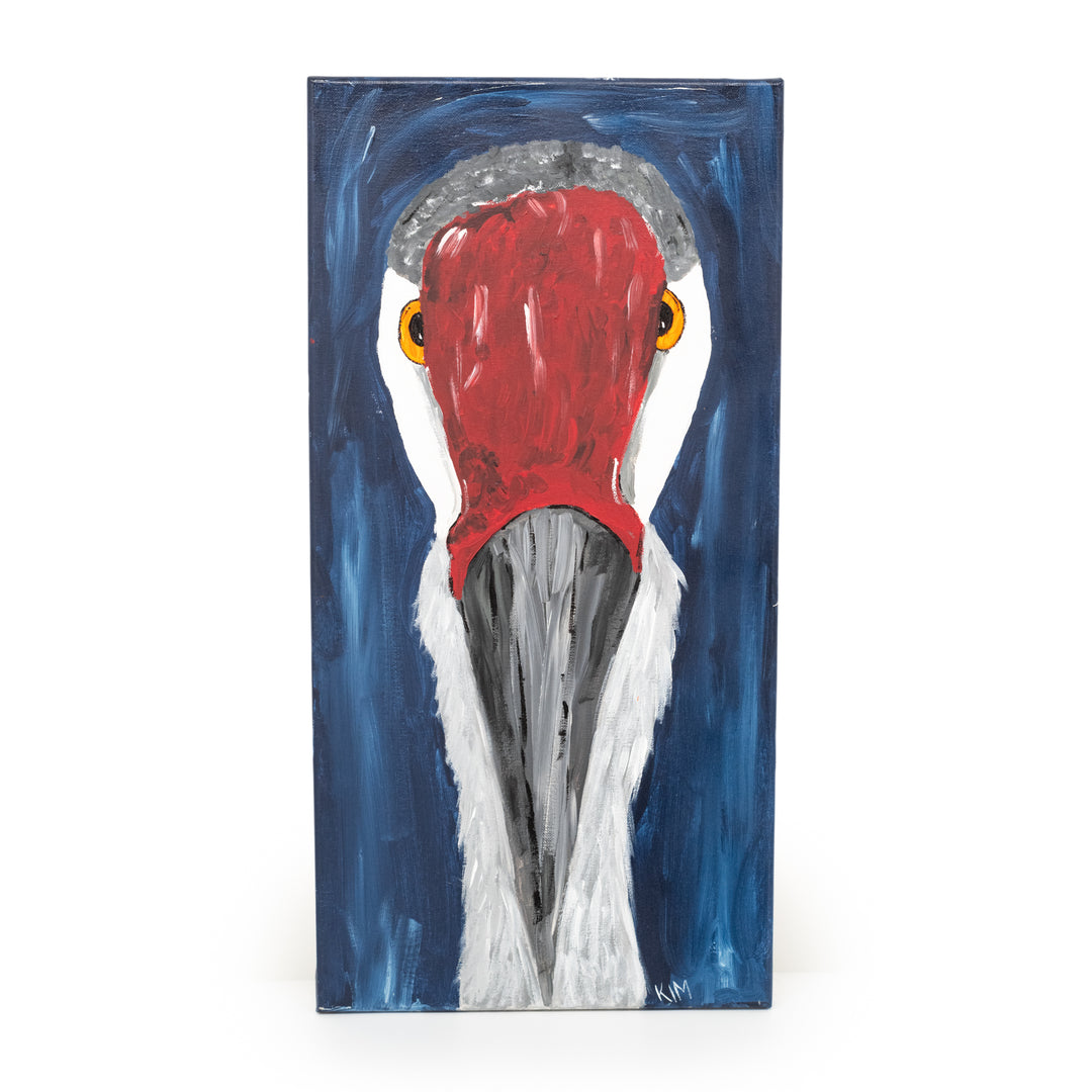 Crane Canvas Painting