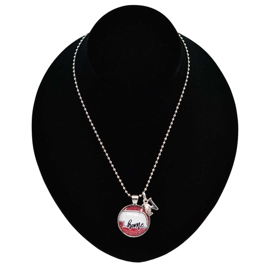 Nebraska State Charm Necklace | 24" Chain with 1" Charm | Create