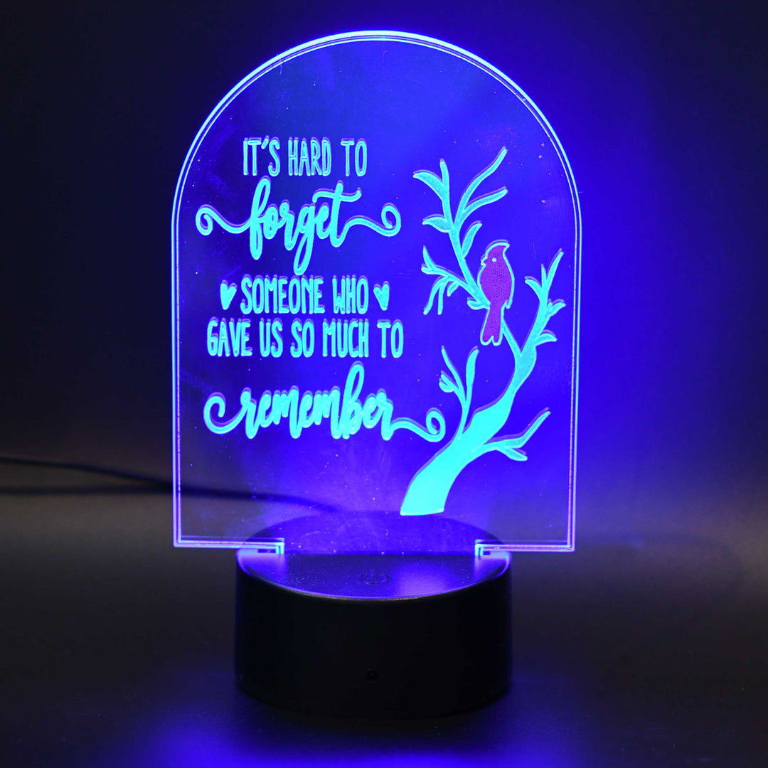 Customizable LED Lighted Memorial Plaque | Create Your Own | Glowing Creation