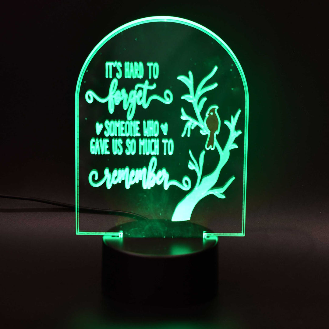 Customizable LED Lighted Memorial Plaque | Create Your Own | Glowing Creation