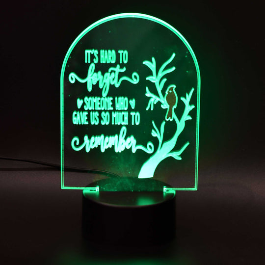 Customizable LED Lighted Memorial Plaque | Create Your Own | Glowing Creation