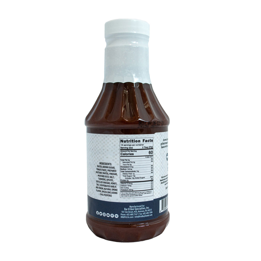 Natural BBQ Sauce | Haugwaush Flavor | No MSG | Gluten Free | No High Fructose Corn Syrup | 19 oz. Bottle