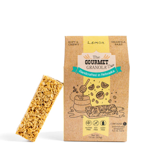 Lemon Granola Bars | The Gourmet Granola