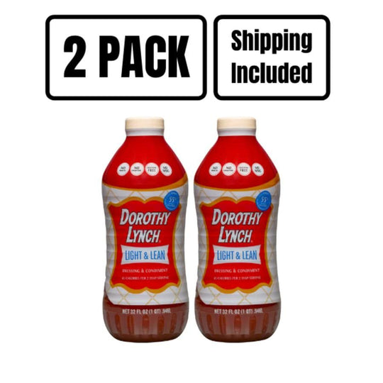 A two pack of 32 ounce Light and Lean Dorothy Lynch on a white background