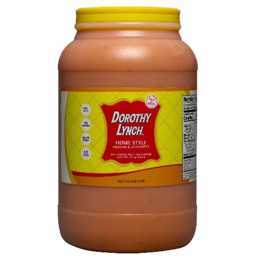 A gallon of Dorothy Lynch on a white background