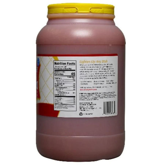 The nutrition label for a gallon of Light and Lean Dorothy Lynch on a white background