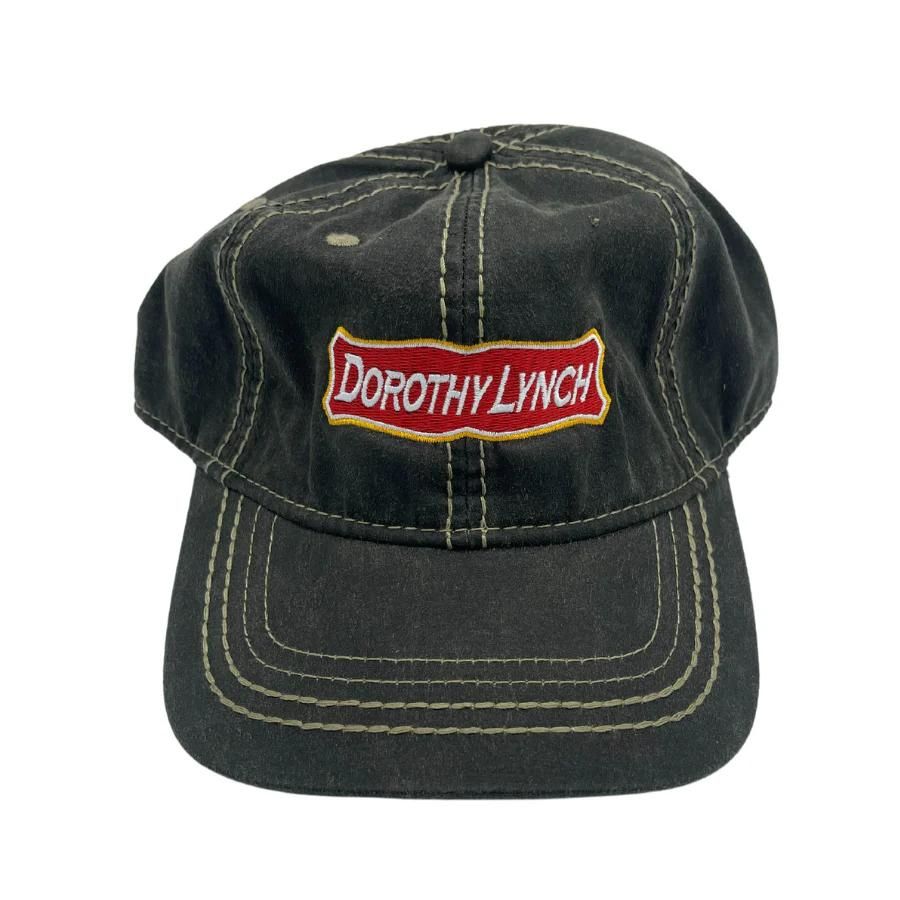 The gray/brown Dorothy Lynch hat on a white background