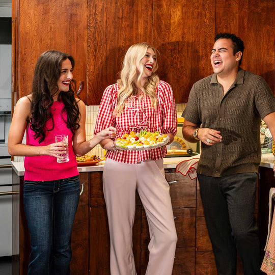 Friends enjoying dorothy lynch snacks
