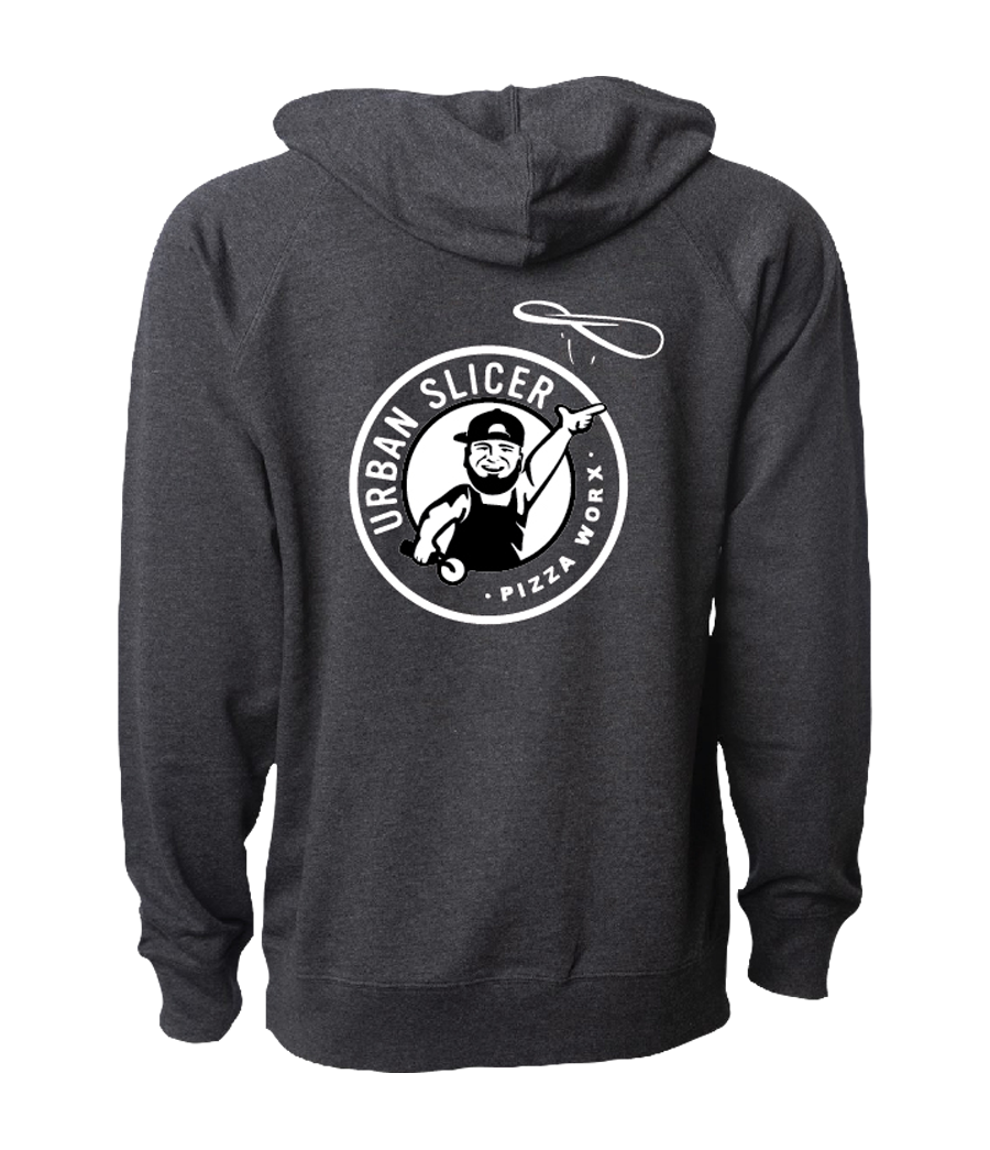 Urban Slicer Pizza Worx Hoodie | Charcoal | Urban Slicer Pizza Worx