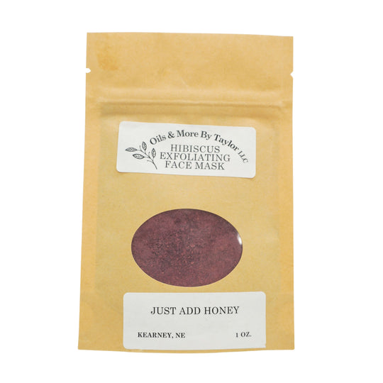 Hibiscus Exfoliating Face Mask | 1 oz | Oils & More By Taylor LLC