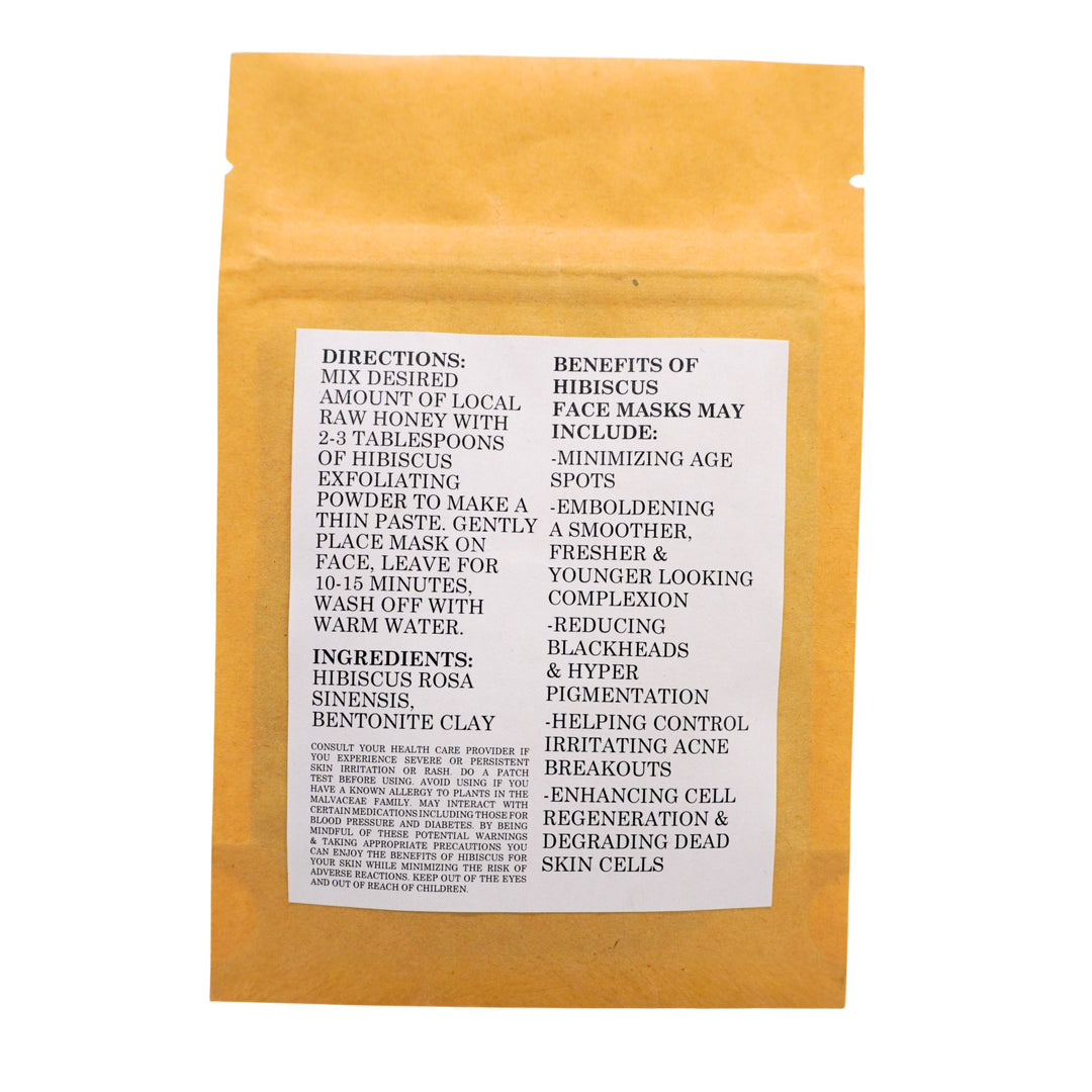 Hibiscus Exfoliating Face Mask | 1 oz | Oils & More By Taylor LLC