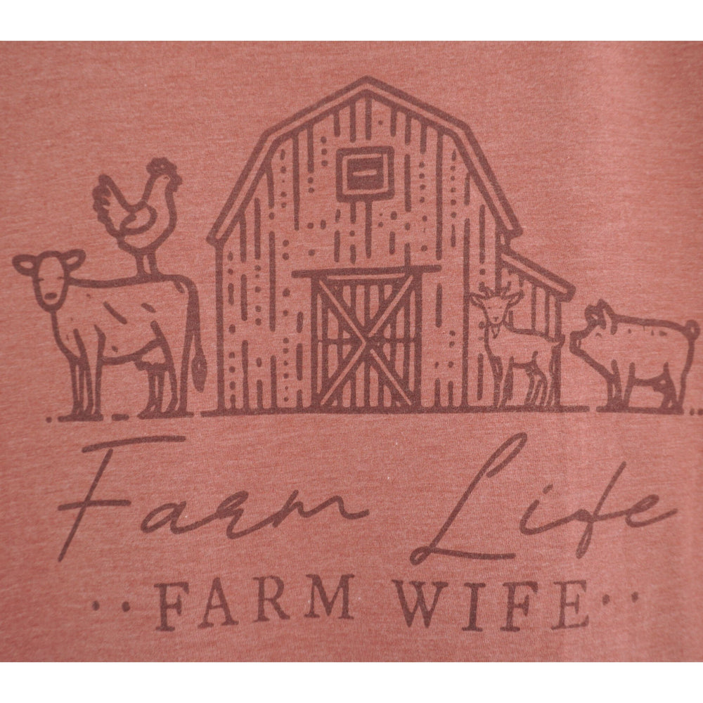 Farm Life, Farm Wife T-Shirt | Multiple Sizes | The Hex + The Hive