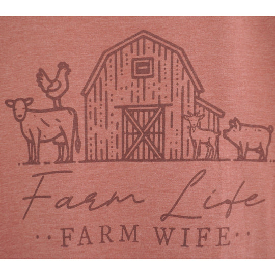 Farm Life, Farm Wife T-Shirt | Multiple Sizes | The Hex + The Hive