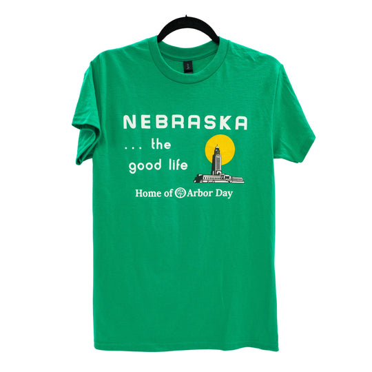 Nebraska The Good Life State Capitol T-Shirt | Multiple Sizes | Nebraska State Historical Society