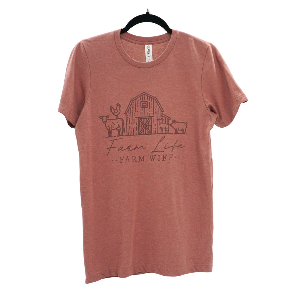 Farm Life, Farm Wife T-Shirt | Multiple Sizes | The Hex + The Hive