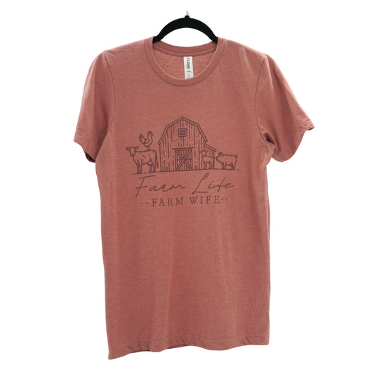 Farm Life, Farm Wife T-Shirt | Multiple Sizes | The Hex + The Hive