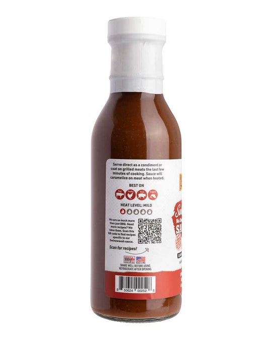 Swinewaush No Sugar Added Natural BBQ Sauce 13 oz | Pack of 2 | Gluten Free | Hickman's Fat Boy BBQ