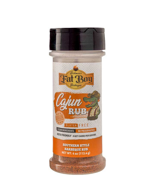 Cajun Gluten Free Keto Friendly Natural BBQ Rub 4 oz | Pack of 2 | Gluten Free | Hickman's Fat Boy BBQ