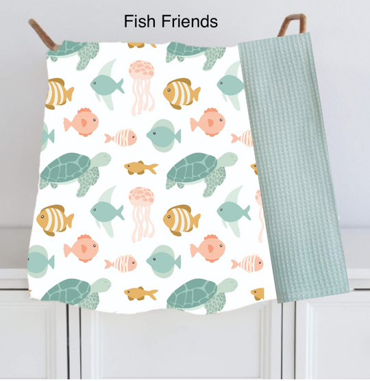 Baby Blanket | Waffle & Muslin Collection | Growing Sprouts