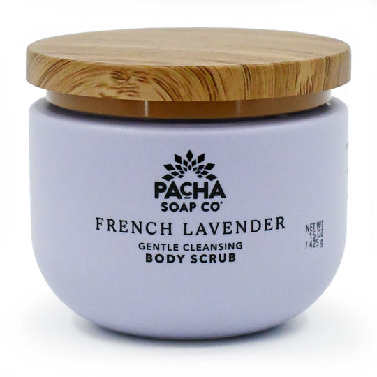 French Lavender Body Scrub | 15 oz | Pacha Soap Company