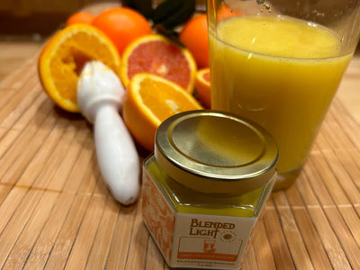Orange Scented Candle | 3 oz. & 7 oz. Size Options | Fresh Squeezed Oranges Aroma With Hints Of Lemon & Peppermint | Create Your Own Refreshing Morning Atmosphere | Long-Lasting Wick Life | Nebraska Candle | Soy & Beeswax