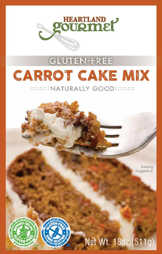 Gluten Free Carrot Cake Mix | 16 oz. | Pack of 6 | Shipping Included | Easy To Make | Certified Gluten Free Facility | 2020