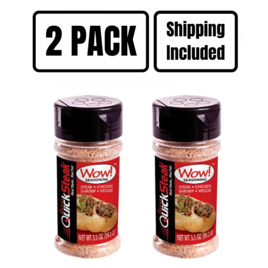 A two pack of Gary's Wow! Seasoning on a white background