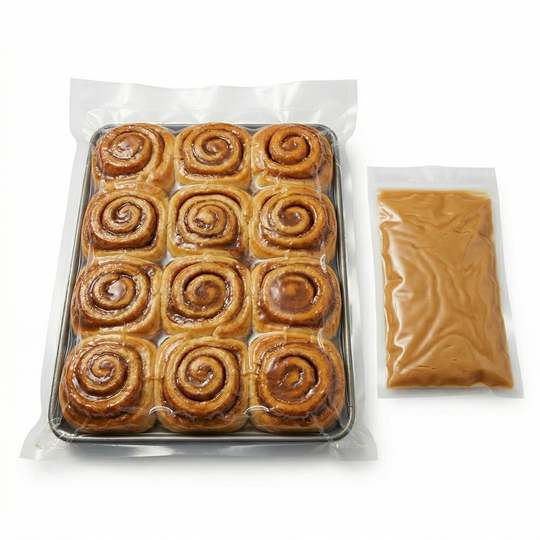 Precooked Cinnamon Rolls | Caramel and Frosted | 24 Rolls | Stacy Lynn's Baking Company | Shipping Included