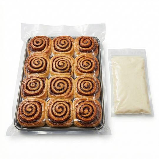 Precooked Cinnamon Rolls | Caramel and Frosted | 24 Rolls | Stacy Lynn's Baking Company | Shipping Included