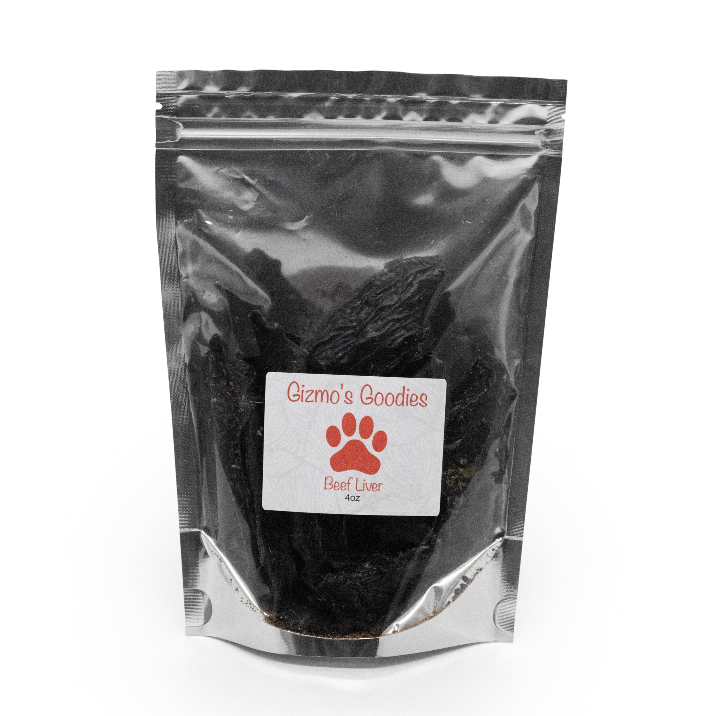 Gizmo's Goodies Beef Liver Treats 4 oz. Bag