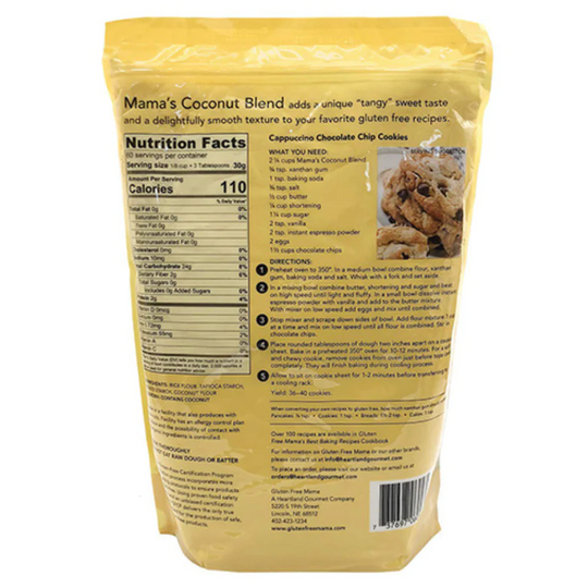 Coconut Blend Flour | 2 LB Bag | Gluten Free Mama's | Gluten and Wheat Free | Smooth Texture | 6 Pack | Shipping Included