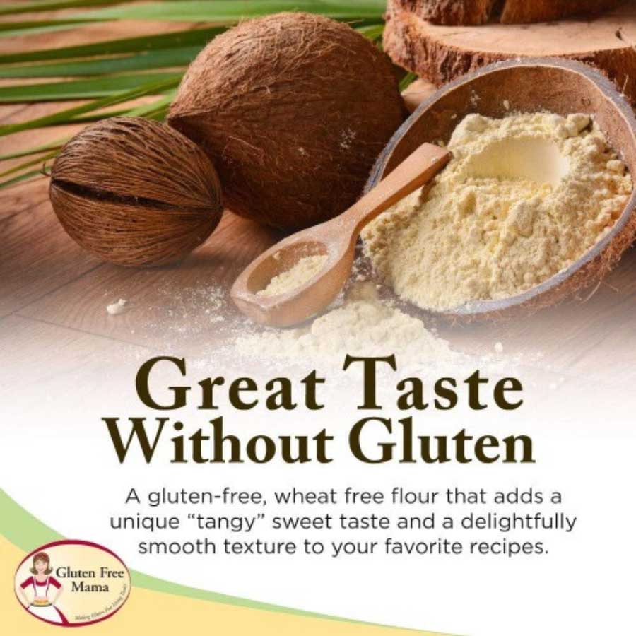 Gluten Free Coconut Flour | Pack of 2 | 2 lb | Gluten Free Mama | 6052