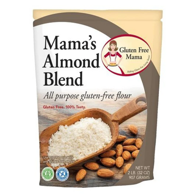 Almond Flour | 2 LB Bag | All Purpose Flour | Light, Non-Gritty Texture | Full Of Fiber | Perfect For Baking | Flour Substitute | Subtle, Nutty Flavor | Gluten Free Mama's | 4 Pack | Shipping Included